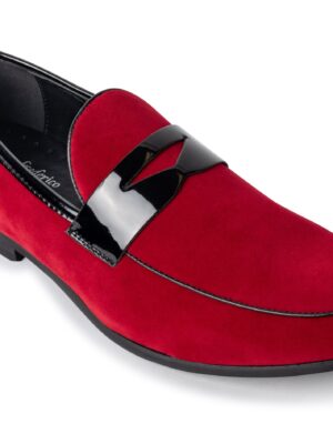 Red Suede Loafer