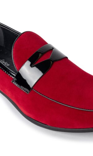 Red Suede Loafer