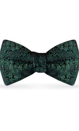 Floral Bow Dark Green
