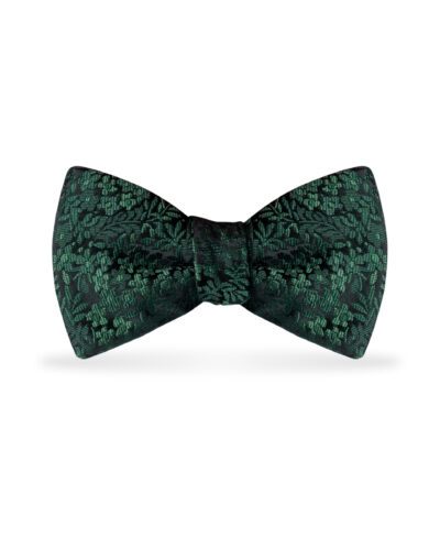 Floral Bow Dark Green