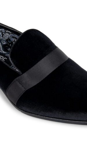 Black Velvet Loafer