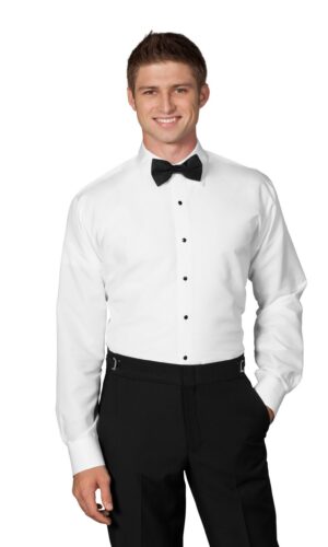 White Fitted Microfiber Shirt