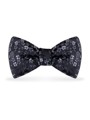 Floral Bow Black