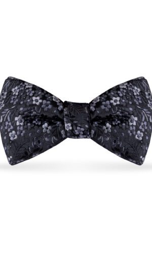 Floral Bow Black