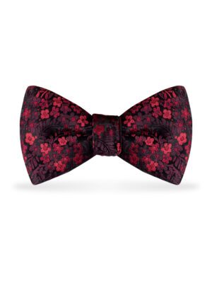 Floral Bow Apple Red