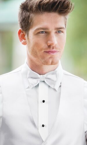 EXPRESSIONS WHITE BOW TIE