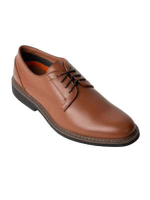 CHESTNUT OXFORD PLAIN TOE SHOE