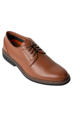 CHESTNUT OXFORD PLAIN TOE SHOE