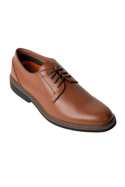 CHESTNUT OXFORD PLAIN TOE SHOE