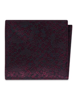 WINE FLORAL POCKET SQUARE