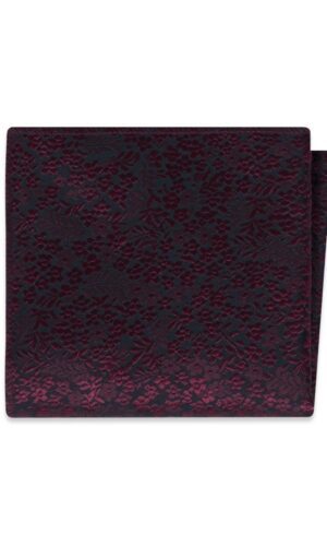 WINE FLORAL POCKET SQUARE