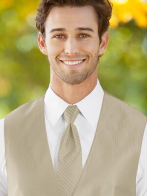 STRIPED HERRINGBONE CHAMPAGNE WINDSOR