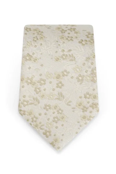 Floral Champagne Self-Tie Windsor Tie