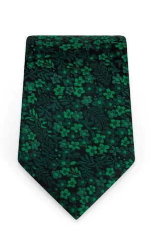 Floral Emerald Self-Tie Windsor Tie