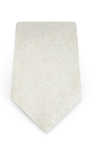 Floral Ivory Self-Tie Windsor Tie