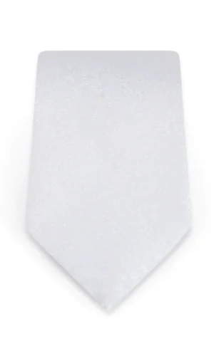 Floral White Self-Tie Windsor Tie