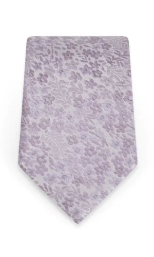 Floral Dusty Lavender Self-Tie Windsor Tie