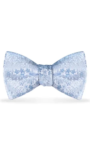 Floral Lite Blue Bow Tie