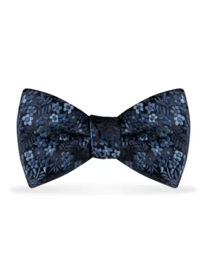 Floral Navy Bow Tie