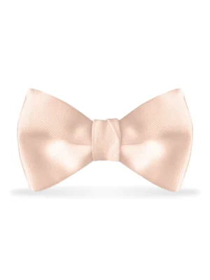 Solid Blush Bow Tie