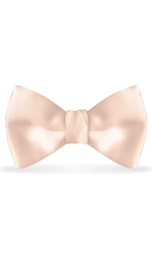 Solid Blush Bow Tie