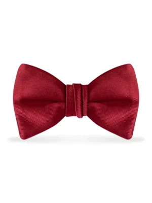 Solid Apple Red Bow Tie