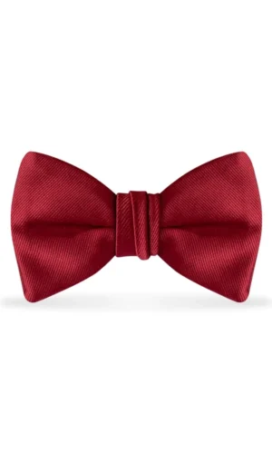 Solid Apple Red Bow Tie