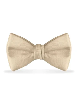 Solid Champagne Bow Tie