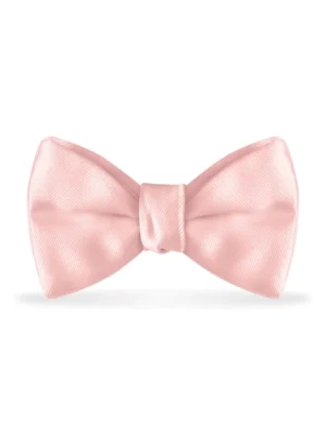 Solid Rose Petal Bow Tie