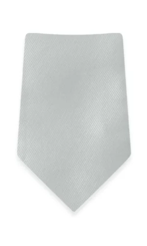 Solid Platinum Self-Tie Windsor Tie