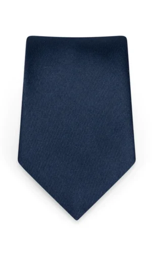 Solid Navy Self-Tie Windsor Tie