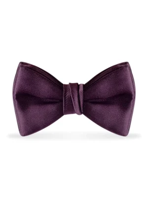 Solid Plum Bow Tie