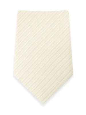 Striped Ivory Self-Tie Windsor Tie