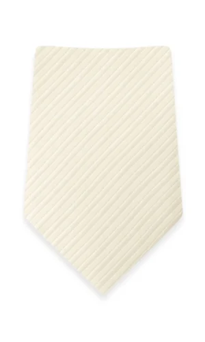 Striped Ivory Self-Tie Windsor Tie