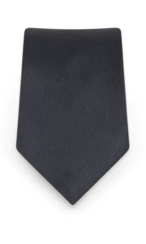 Solid Charcoal Self-Tie Windsor Tie
