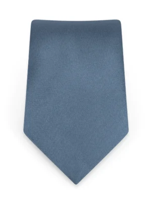 Solid Slate Blue Self-Tie Windsor Tie