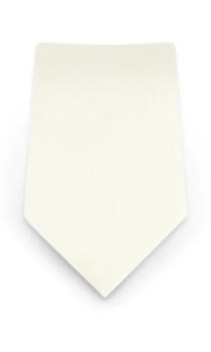 Solid Ivory Self-Tie Windsor Tie