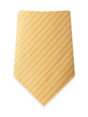 Striped Gold Self-Tie Windsor Tie