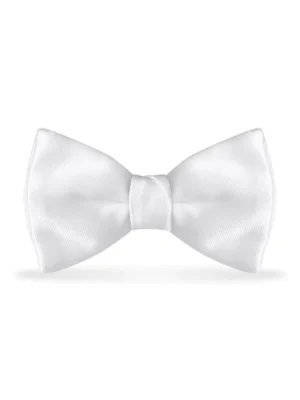 Solid White Bow Tie