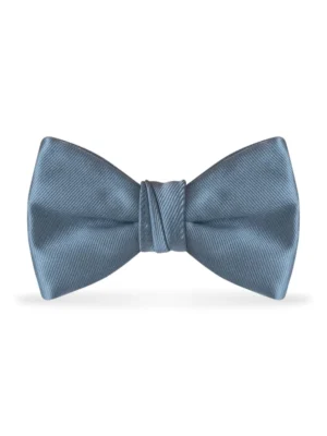 Solid Slate Blue Bow Tie