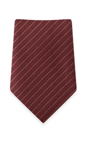 Striped Rosewood Self-Tie Windsor Tie