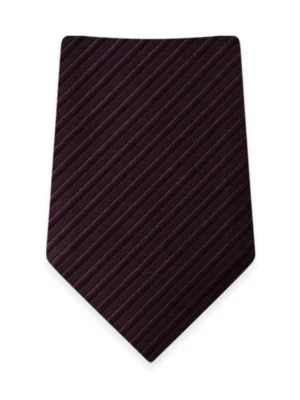 Striped Plum Self-Tie Windsor Tie
