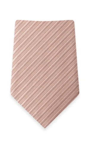 Striped Pink Rose Gold Self-Tie Windsor Tie
