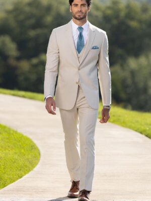 TAN PERFORMANCE WEDDING SUIT