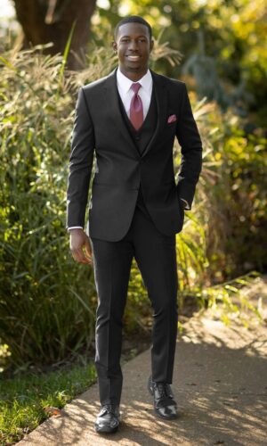BLACK PERFORMANCE WEDDING SUIT