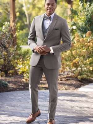 MEDIUM GREY PERFORMANCE WEDDING SUIT