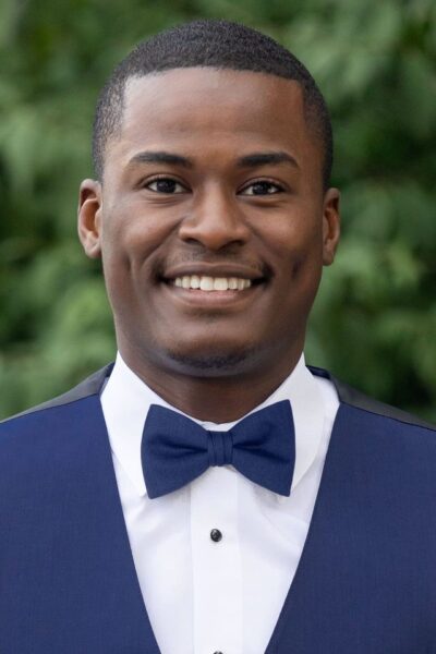 BLUE WOOL BOW TIE