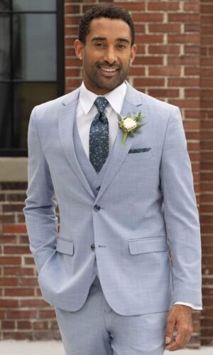 OXFORD BLUE STRETCH SUIT