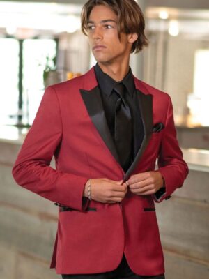 RED STRETCH TUXEDO