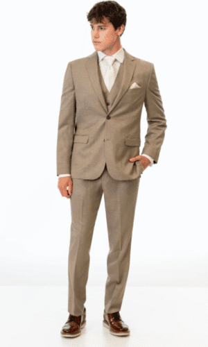 Wheat Stretch Slim Fit Suit